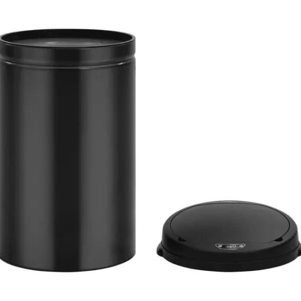 Skraldespande & Papirkurve>Affaldsspande & papirkurve - Living affaldsspand med sensor 40 l kulstofstål sort