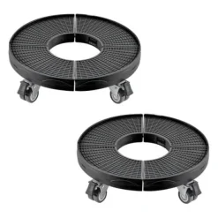 Affaldsspandvogn, 38x38x11 cm, Sort, Justerbar rullevogn Hot