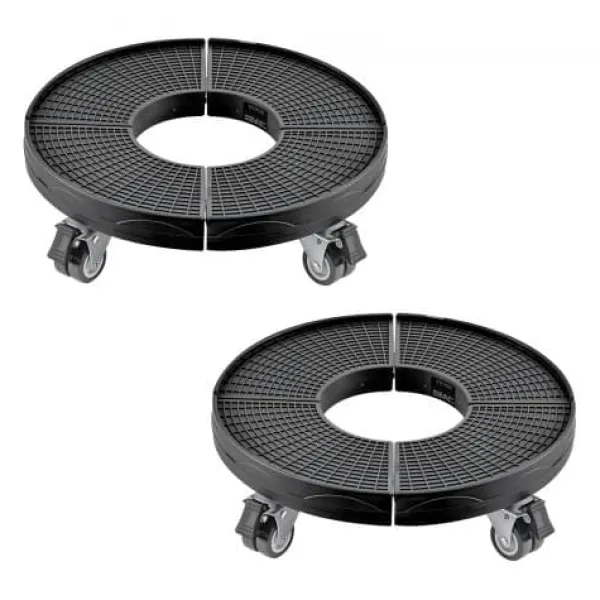 Affaldsspandvogn, 38x38x11 cm, Sort, Justerbar rullevogn Hot