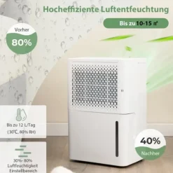 Affugter, 27x20.5x40.5 cm, Hvid Outlet