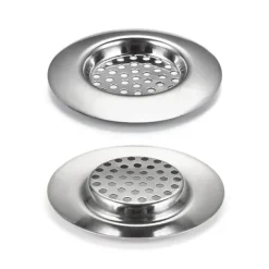 Afløbsfilter i rustfrit stål, hårfilter til vask (4 stk.) Model 2 Best