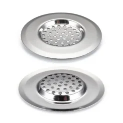 Dørslag & Sier>Afløbsfilter i rustfrit stål, hårfilter til vask (4 stk.) Model 5