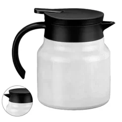 Aftagelig isoleret te- og kaffekande 1000ml - Hvid Online