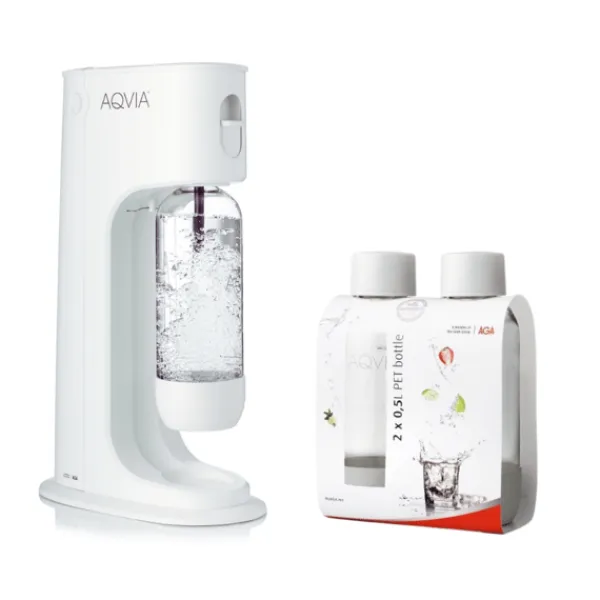 AGA Aqvia Balance (Snow White) + 2 x 0,5L PET-flaskor New