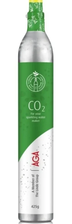Sodavandsmaskiner>AGA Biogon C kulsyrepatron 425 g, grøn