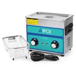 Ultralydsrenser>AIPOI Ultrasonic Rengøringsmiddel, 35W Effekt, Flere Kapaciteter,3.2L, EU