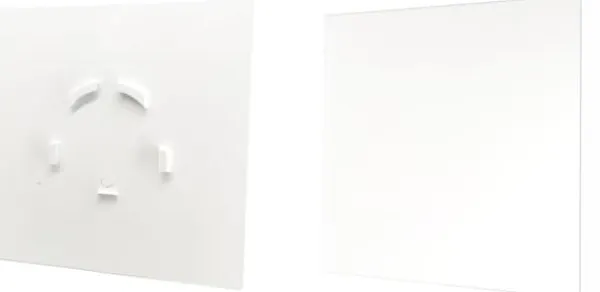 Emhætter>AIRROXY GLAS PANEL HVID POLISH til wen/grill