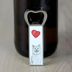 Akita, Akita Inu - flaskeåbner med en hund, personlig køleskabsåbner, unik gave til en mand fra Art-Dog
