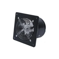 Ventilatorer>Aksial industriventilator, vægventilator 40 W 220 V, indblæsning/udsugning, sort