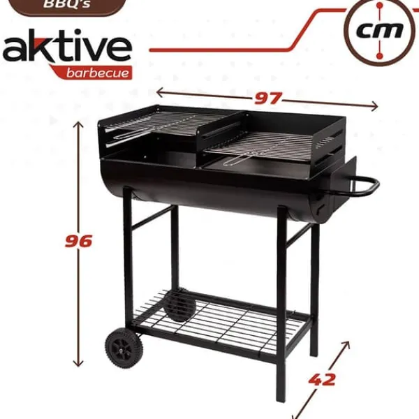 Aktive Grill 97x42x96 Cm Sort Best