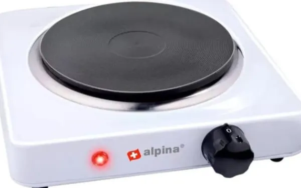 Portable Komfurer>Alpina kogeplade 1000W