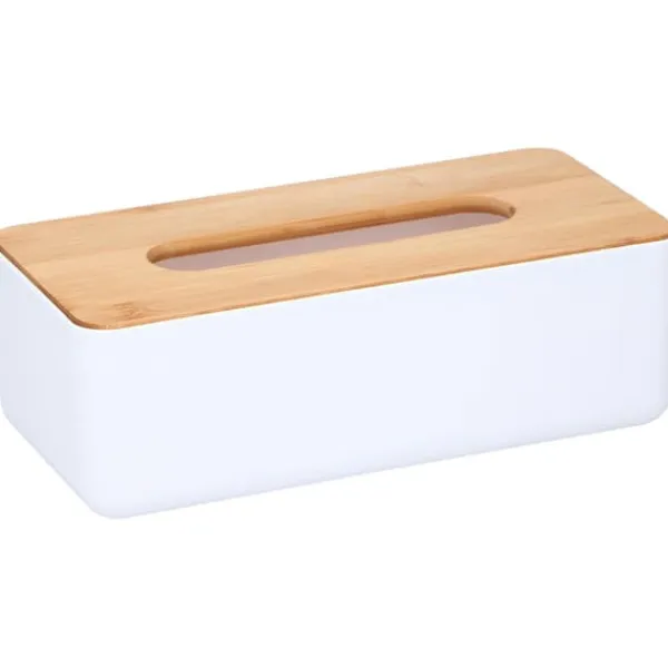 Papirlommetørklæder>Alpina Tissue opbevaring med trælåg 26x13cm