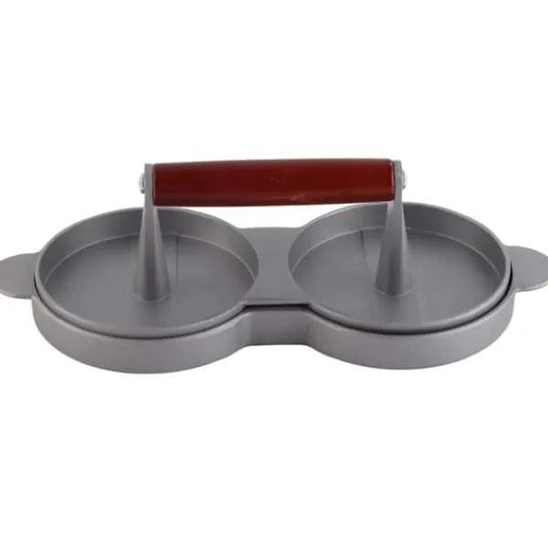 Pressere>Aluminiumslegering Non-stick Dobbelt Burger Presseform Hamburger Kød Oksekød Køkkenredskaber