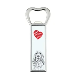 Cocktailshakers & Drinkudstyr>American Cocker Spaniel - flaskeåbner med en hund, personlig køleskabsåbner, unik gave til en mand fra Art-Dog
