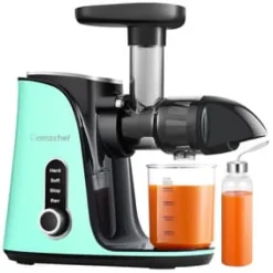Juicepresser - Nyd Friskpresset Juice Derhjemme>AMZCHEF GM3001-GN slow speed juicer (grøn)
