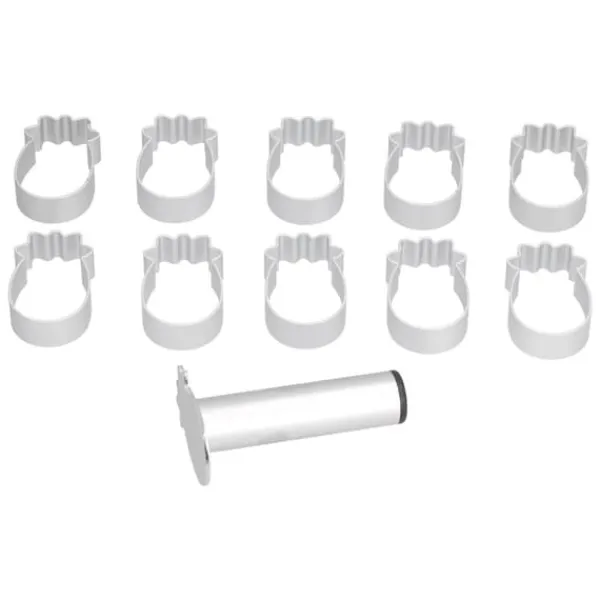Udstikkere>Ananasformet kageform i rustfrit stål til bagning af månekager, kager, wienerbrød og fondant