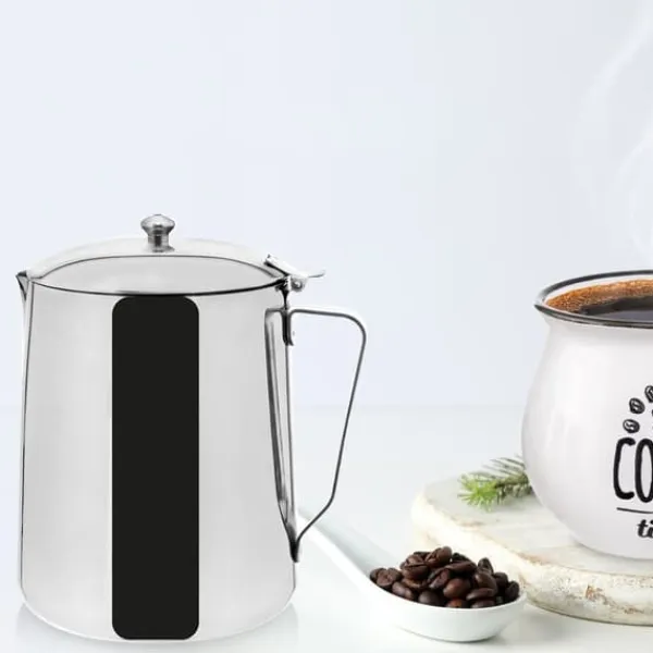 Kaffe- & Tekander>ANETT 700 ml stålkande med låg