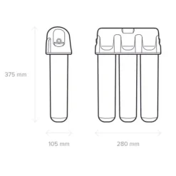 Aquaphor Crystal Eco H Pro gennemstrømningsfilter til drikkevand (Pro1, ProH, ProHF) Clearance
