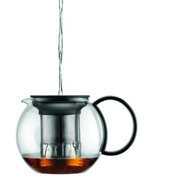Bodum Kaffe- & Tekander>Assam - Theiere a kolv , plastskydd, rostfritt stålfilter, 0,5 l