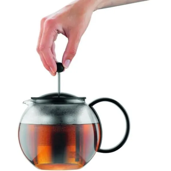 Bodum Kaffe- & Tekander>Assam - Theiere a kolv , plastskydd, rostfritt stålfilter, 0,5 l