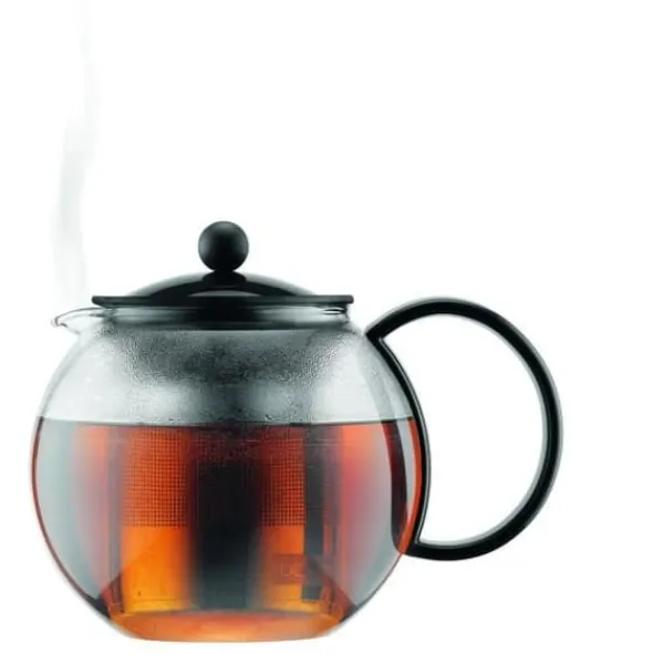 Bodum Kaffe- & Tekander>Assam - Theiere a kolv , plastskydd, rostfritt stålfilter, 0,5 l