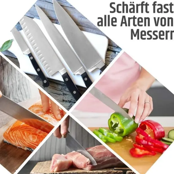 Køkkenknive>Auledio slibestenssæt til knivslibning / slibeblokke, slibemaskiner til knive - 400/1000/3000/8000 knivsliber