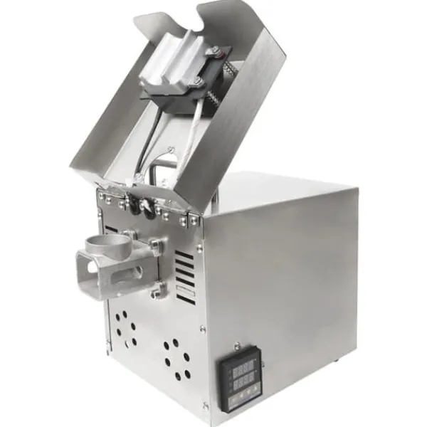 Juicepresser - Nyd Friskpresset Juice Derhjemme>Automatisk oliepressemaskine - Elektrisk oliepresse - Intelligent styring - 220 V - Rustfrit stål - Sølv
