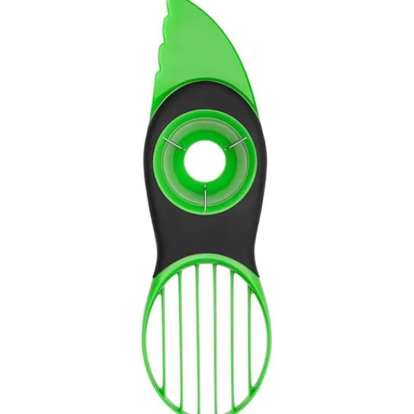 Køkkenskiver>Avocadoskærer, 3-i-1 - Grøn