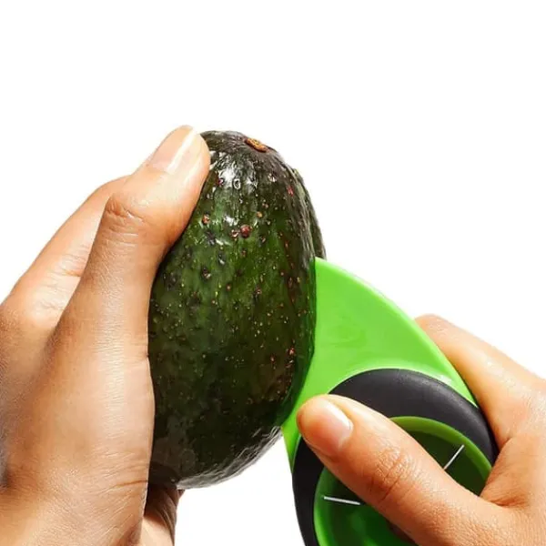Køkkenskiver>Avocadoskærer, 3-i-1 - Grøn