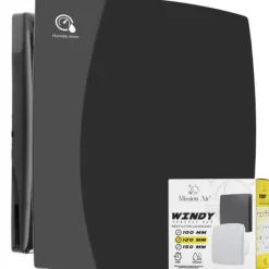 Ventilatorer>Badeværelsesventilator WINDY 120 H+T SORT