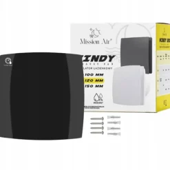 Ventilatorer>Badeværelsesventilator WINDY 120 H+T SORT
