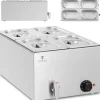 Madopvarmere>Bain marie elvarmer med vandhane 4 x GN 1/4 600 W