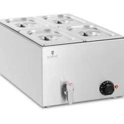 Bain marie elvarmer med vandhane 4 x GN 1/4 600 W Clearance