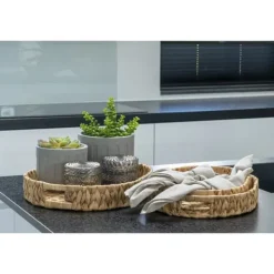 Serveringsfad & Skåle>Bakke, Estoril bakker, 29,5x22 cm / 34x26 cm / 38x30 cm, Naturfarvet