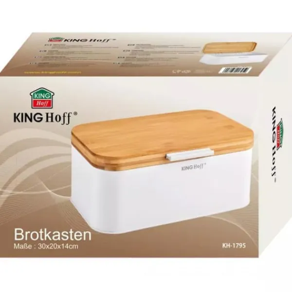 Brødkasser & Brødposer>BAMBU OG STÅL BRØDKRAFT KINGHOFF KH-1795