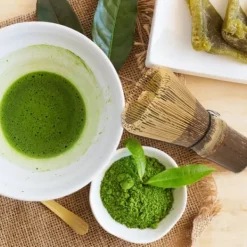 Bambus japansk stil Matcha te piskeris børste te tilbehør til Matcha tebrygning Bambus 100 ben