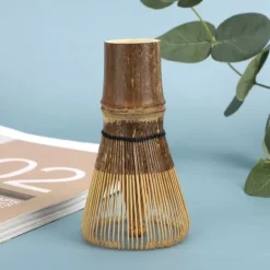 Bambus japansk stil Matcha te piskeris børste te tilbehør til Matcha tebrygning Bambus 100 ben