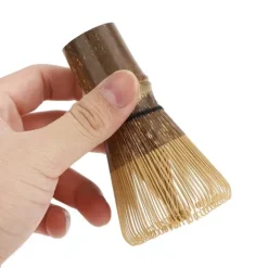 Bambus japansk stil Matcha te piskeris børste te tilbehør til Matcha tebrygning Bambus 100 ben