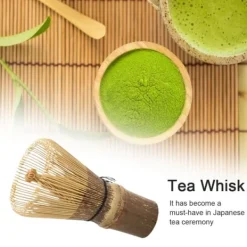 Bambus japansk stil Matcha te piskeris børste te tilbehør til Matcha tebrygning Bambus 100 ben