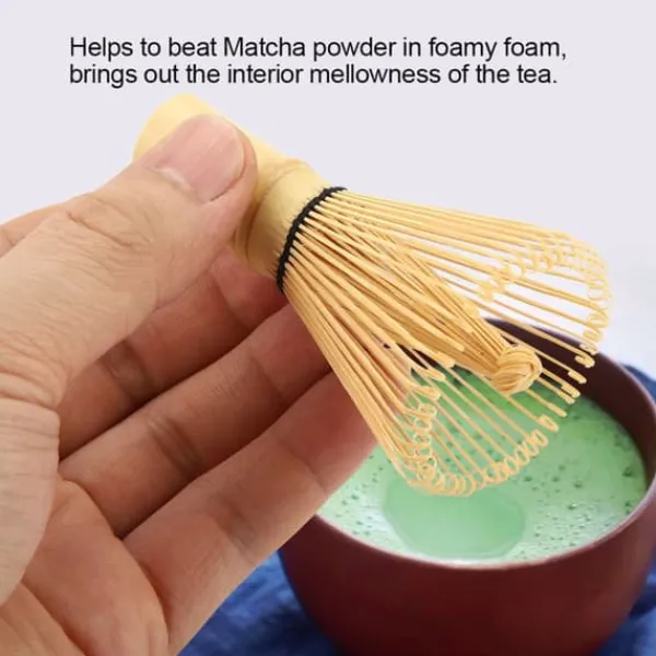 Mixere Og Blendere>Bambus Matcha Piskeris - Autentisk Chasen til tilberedning af Matcha-pulver (54 nåle)