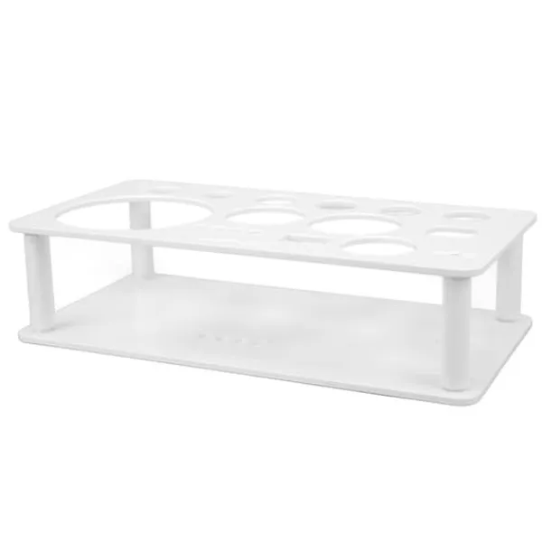 Barudstyrssæt>Bartender Værktøjsholder Stand - Pladsbesparende Aftagelig Plastic Organizer til Bar og Home White