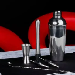 Barudstyrssæt>Bartendersæt til cocktails, 6 stk. Shaker KINGHOFF KH-1707
