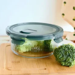Beholdere Til Madopbevaring>Beholder | REMMIE | rundt glas | 0,95 l | 891187