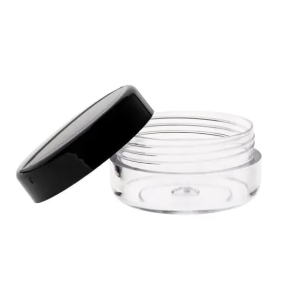 Beholder med skruelåg 5 ml plastik til cremer og salver x1 Discount