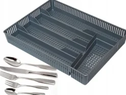 Bentom bestikskuffeindsats 23 x 31 grå. Outlet
