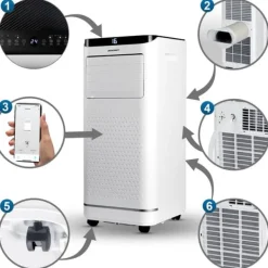 Berdsen BD-583 9000 BTU bærbar klimaanlæg Hot
