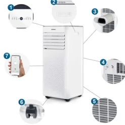Berdsen BD-582 9000 BTU bærbar klimaanlæg Hot