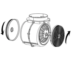 Berdsen Carbonfiltre til BT-serien emhætter - Sæt af 2, Kompatibel med BT-200, BT-210, BT-211, BT-212, BT-213, BT-214, BT-223, BT-231, BT-232
