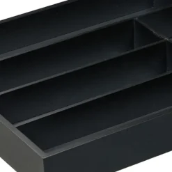 Bestikbakke, 5 rum, 5x34x30 cm, Sort Clearance