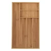 Opbevaringssystem Til Køkkenskuffer>Bestikbakke, Bambus, 5x27,5x46 cm, Natur